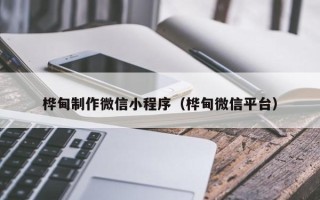 阜宁桦甸制作微信小程序（桦甸微信平台）